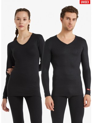 ALFA AKSESUAR 03 Blackspade Termal V-Neck T-Shirt Long 1257