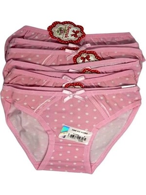 ALFA AKSESUAR 03 2588  Berrak  Kız  Pembe  Baskılı Bikini 6 Adet 1-2 Yaş