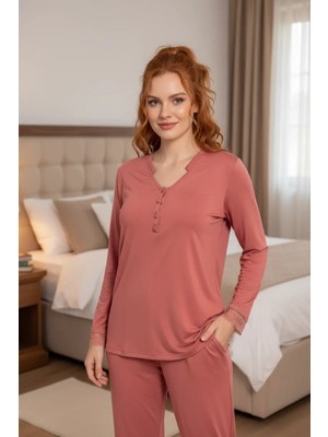 ALFA AKSESUAR 03 Limissi Viskon Kadın Pijama Takımı