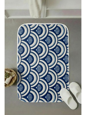 Zevahir Mobilya Dekorasyon Modern Kaymaz Taban Banyo Paspası 60X40 cm - Lavabo, Duş, Klozet Önü ve Abdest Için Yumuşak Dokulu Çok Amaçlı Paspas