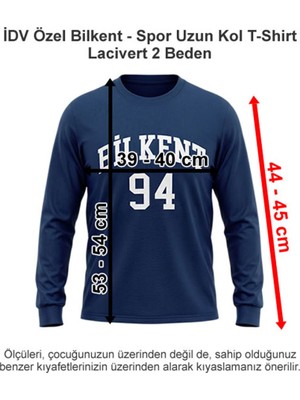 Idv Özel Bilkent - Spor Uzun Kol T-Shirt Lacivert 2 Beden