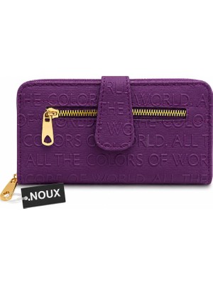 Noux Çok Bölmeli Kapaklı Kadın Cüzdanı