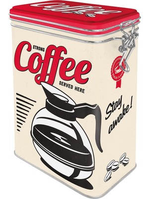 Nostalgic Art Nostalgic-Art 31105 Usa – Strong Coffee Aroma Kapağı Served Here | Retro Aromadose| Sac Kutu | Kahve-Kutu | | Metal