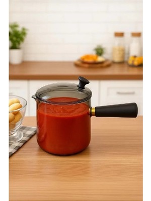 AvantajAl 550 ml Akasya Cam Cezve