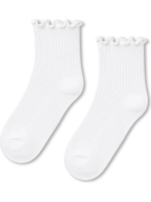 Carnaval Socks Kıvrık Fırfırlı Kadın Soket Çorap