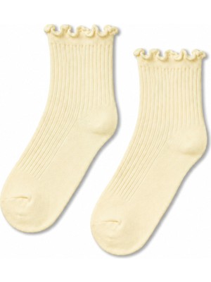 Carnaval Socks Kıvrık Fırfırlı Kadın Soket Çorap