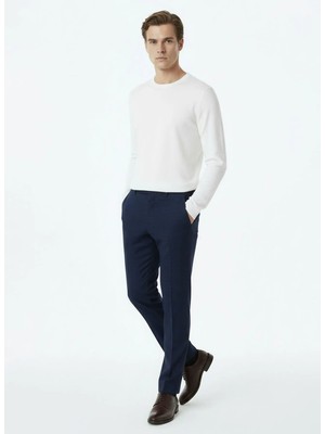 Calvin Klein Lacivert Erkek Pantolon LV04LD471GCEF_SLIM Vıscose Blend Ch