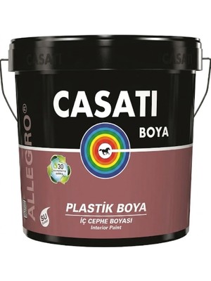 Casati Allegro Plastik Mat Iç Cephe Boyası 3.5 kg C128 Sis Gri