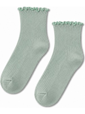 Carnaval Socks Kıvrık Fırfırlı Kadın Soket Çorap