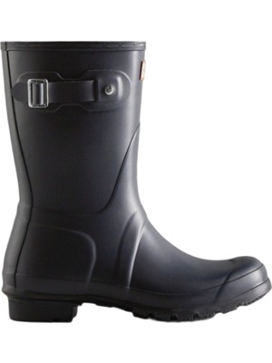 Hunter Original Short Boot Kadın Mavi Yağmur Çizmesi