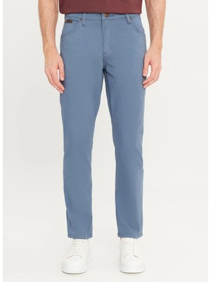 Wrangler Mavi Erkek Pamuklu Chino Pantolon W12SEA73K Texas Slim Pantolon