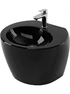 Newarc Modern Monoblok Lavabo Siyah