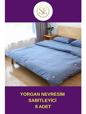 Nomikase Rahat Uyku Için Yorgan ve Nevresim Sabitleyici 8 Adet
