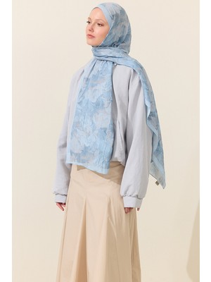 Camellia Scarfs Monaco Kraş Şal-Mavi