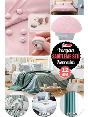 Nomikase Kullanımı Kolay Nevresim ve Yorgan Düğmesi Seti, Yatak Düzeninde Mükemmel Ç