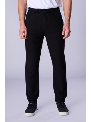 Twister Crespo 870-01 Beli Lastikli Belden Bağlamalı Yandan Cepli Pamuklu Erkek Jogger Pantalon