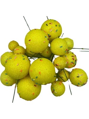 Depposite Şekerli Top Süs Mix Sarı