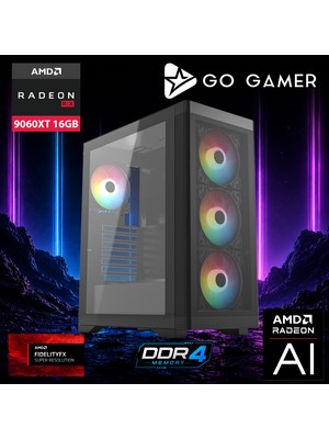Go Gamer E593 Intel Core I7 13700F / 16GB Ddr4 / 1tb SSD / RX9060XT 16GB / Oem Gaming Paket