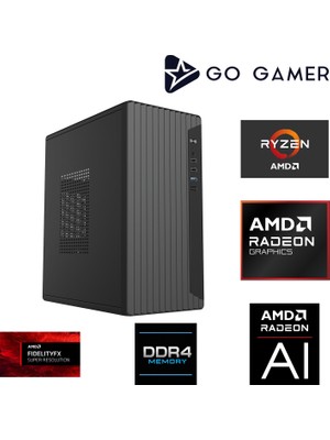 Go Gamer AE329 Amd Ryzen 7 5700G / 16GB Ddr4 / 512GB SSD / Amd Radeon Graphics / Oem Ev Ofis Paket