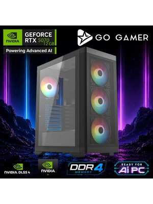 Go Gamer AE383 Amd Ryzen 7 5700X / 32GB Ddr4 / 1tb SSD / RTX5070 12GB / Oem Gaming Paket