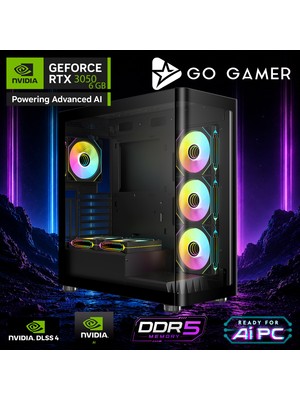 Go Gamer AE478P Amd Ryzen 7 8700F / 16GB Ddr5 / 512GB SSD / RTX3050 6gb / Oem Gaming Paket