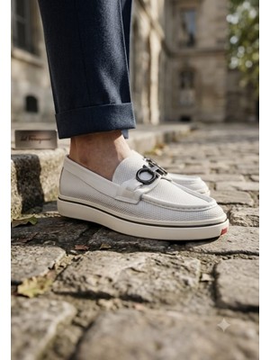 Marcomen 23139 Erkek Hakiki Deri Tokalı Casual Loafer Ayakkabı