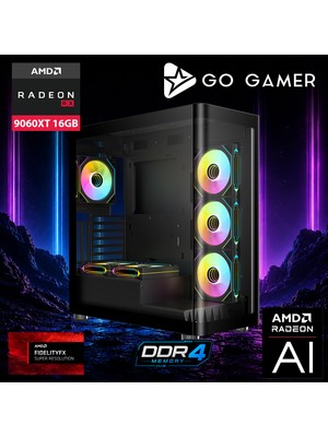 Go Gamer AE376P Amd Ryzen 7 5700X / 32GB Ddr4 / 2tb SSD / RX9060XT 16GB / Oem Gaming Paket