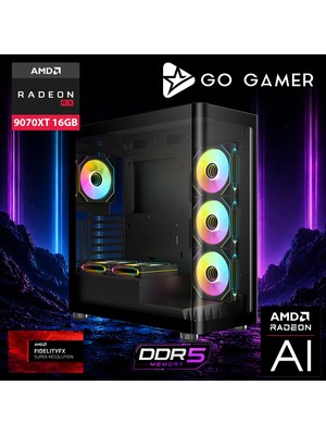 Go Gamer AE421P Amd Ryzen 7 7700 / 16GB Ddr5 / 1tb SSD / RX9070XT 16GB / 240MM Sıvı Soğutma / Oem Gaming Paket