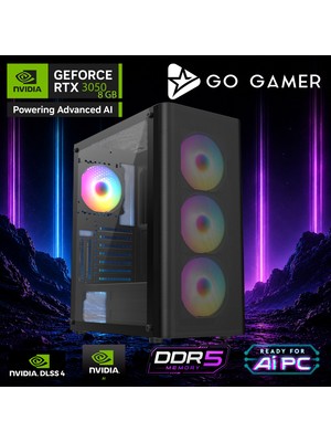 Go Gamer E809F Intel Core Ultra 9 285K / 16GB Ddr5 / 512GB SSD / RTX3050 8gb / 240MM Sıvı Soğutma / Oem Gaming Paket