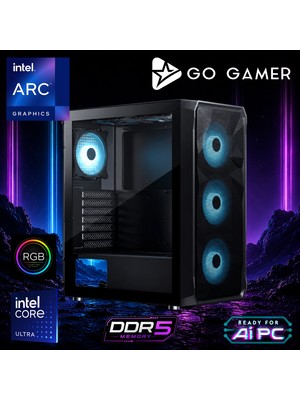Go Gamer E498F Intel Core Ultra 7 265K / 64GB Ddr5 / 2tb SSD / Intel Hd Arc Xe2 Integrated Graphics / 240MM Sıvı Soğutma / Oem Ev Ofis Paket