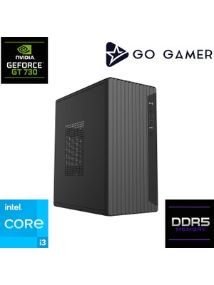Go Gamer E111F Intel Core I3 14100F / 16GB Ddr5 / 256GB SSD / Nvidia GT730 / Oem Ev Ofis Paket