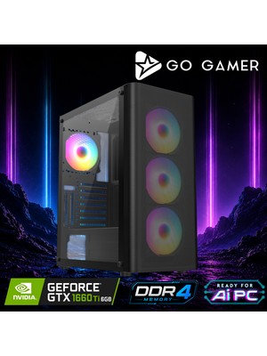 Go Gamer AE39 Amd Ryzen 5 5500 / 16GB Ddr4 / 512GB SSD / GTX1660TI 6gb / Oem Gaming Paket