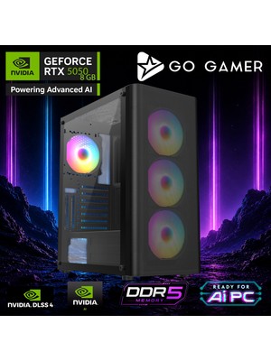 Go Gamer E346F Intel Core I5 14400F / 16GB Ddr5 / 512GB SSD / RTX5050 8gb / Oem Gaming Paket