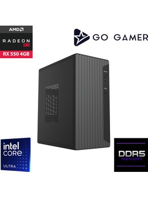 Go Gamer E267 Intel Core Ultra 225F / 16GB Ddr5 / 1tb SSD / RX550 4gb / Oem Ev Ofis Paket