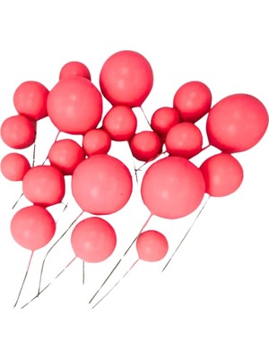 Depposite Pasta Üstü Top Süs Neon Pembe 20 Adet