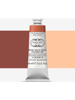 Lefranc&Bourgeois : Charbonnel : Baskı & Gravür Mürekkebi : 60 ml : Burnt Sienna