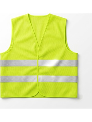 AvantajAl Fosforlu Sarı Ikaz Yeleği - Çift Reflektörlü - Iş Güvenliği Uyumlu