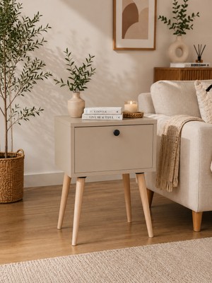 Moldesan Lina Komodin %100 Mdf Düşme Kapak 45 cm
