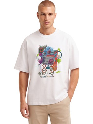 Rook Robot Failed Experiment Dijital Baskılı T Shirt - Erkek