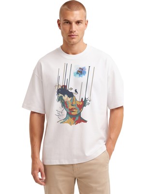 Rook Yüz Dijital Baskılı T Shirt - Erkek