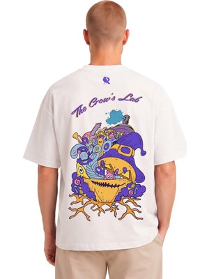 Rook The Crow's Lab Ön ve Arka Dijital Baskılı T Shirt - Erkek
