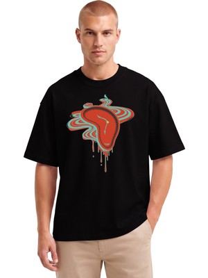 Rook Eriyen Saat Dtf Baskılı T Shirt - Erkek