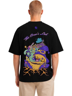 Rook The Crow's Lab Ön ve Arka Dtf Baskılı T Shirt - Erkek