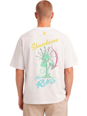 Rook The Rules Ön ve Arka Dijital Baskılı T Shirt - Erkek