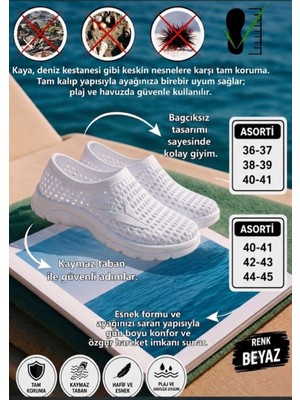 Kantex Unisex Kaydırmaz Deniz Ayakkabısı – Hafif, Nefes Alabilen Havuz, Plaj, Hac & Umre ve Günlük RCN808