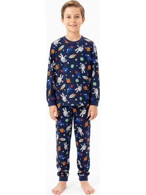 Modanino %100 Pamuk Erkek Çocuk Pijama Takımı 8-13 Yaş 12735IS