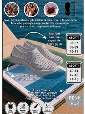 Kantex Unisex Kaydırmaz Deniz Ayakkabısı – Hafif, Nefes Alabilen Havuz, Plaj, Hac & Umre ve Günlük RCN808