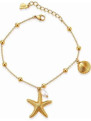 Charmlucky Çelik Deniz Yıldızı Charm Halhal