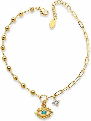 Charmlucky Özel Seri Taş Charm Göz Halhal