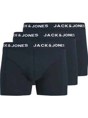 Jack & Jones 12304175 Jactony Solid Boxer 3 Lü Lacivert